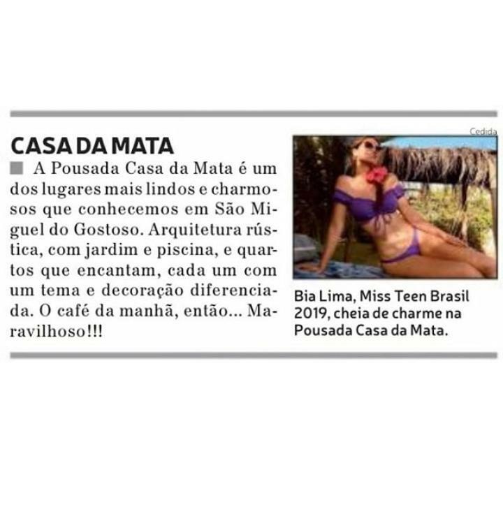 Pousada Casa Da Mata 상 미구엘 도 고스토조 외부 사진